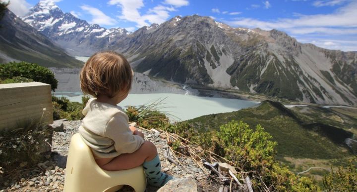 Pottying Baby While Travelling or Hiking