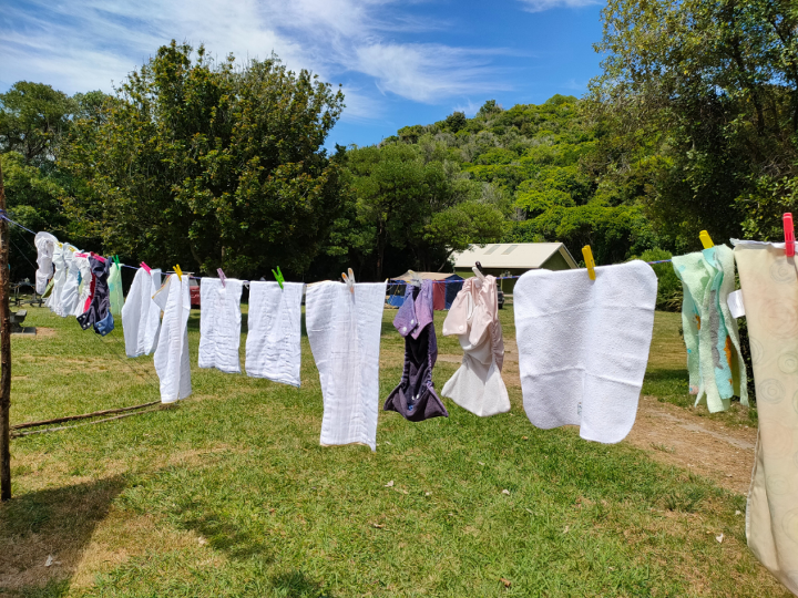 How this Mum survived camping with a cloth-wearing baby